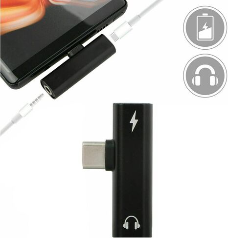 SaiDian 1Pcs Type C Splitter Adapter 2 in 1 Dual USB-C Headphone Charger Adapter for Android in Saudi Arabia