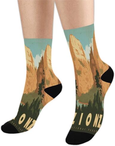U S National Park Art Funny Dress Socks for Men Women, Cool Personality Crew Socks Novelty Casual Elite Tube Socks in Saudi Arabia