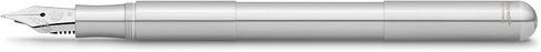 قلم حبر Kaweco SUPRA من الفولاذ المقاوم للصدأ I قلم حبر حصري لخراطيش الحبر بما في ذلك صندوق معدني قديم I قلم حبر 16.5 سم I Nib: EF (رفيع جدًا) in Kuwait