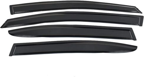 LABLT Black Tinted Trim Window Visor Deflector Replacement for Subaru WRX STI JDM Style Sedan 4-Door 2015 2016 2017 2018 2019 Vent Visor Window Visors Rain Guard Shade Deflector in Saudi Arabia