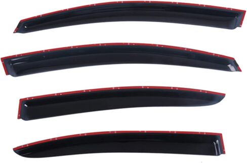 LABLT Black Tinted Trim Window Visor Deflector Replacement for Subaru WRX STI JDM Style Sedan 4-Door 2015 2016 2017 2018 2019 Vent Visor Window Visors Rain Guard Shade Deflector in Saudi Arabia