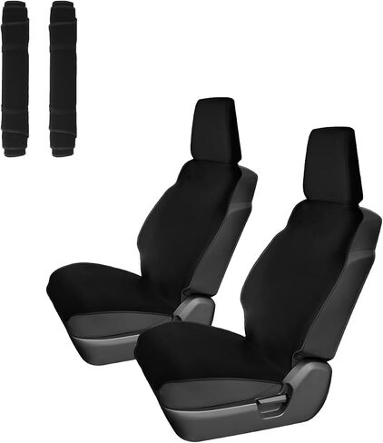 Autorder 2PCS Seat Covers for 2019-2024 Suzuki Jimny JB64 JB74 Accessories Front Seat Protector All Weather Protection Seat Cover Waterproof Black in Saudi Arabia