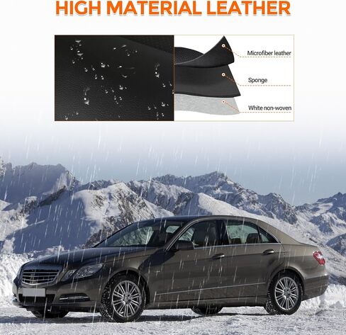 غطاء مقعد السائق الجانبي متوافق مع 2010-2014 مرسيدس بنز E350 E550، غطاء مقعد جلدي سفلي بديل لملحقات مرسيدس in Kuwait