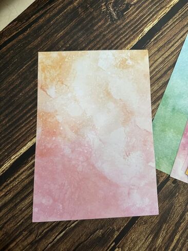 120 ورقة ورق قصاصات يدوية، ورق قصاصات ورق ملون بألوان قوس قزح، أوراق أنماط مائية لمجلة غير المرغوب فيها، مستلزمات تزيين مجلة اليوميات اليدوية in Kuwait