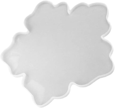 Resin Molds Round Silicone Molds Flower Coaster Resin Silicone Coaster Molds Epoxy Resin Casting Molds Mirror Epoxy Bowl Cups Mats for DIY Making Home Store (White) Clear Coasters Resin Mold in Saudi Arabia