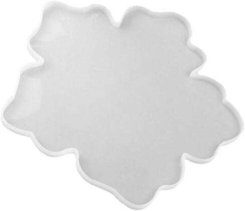 Resin Molds Round Silicone Molds Flower Coaster Resin Silicone Coaster Molds Epoxy Resin Casting Molds Mirror Epoxy Bowl Cups Mats for DIY Making Home Store (White) Clear Coasters Resin Mold in Saudi Arabia