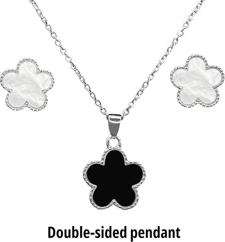 Elegant Silver Plated Flower Jewelry Sets in Gift Box | Minimalist, Stylish, Delicate, Exclusive Jewelry in Saudi Arabia