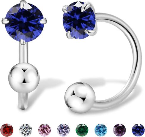 3mm Small Huggie Half Hoop Earrings for Women Men Girls Hypoallergenic Minimalist Tiny Cartilage Stud Earrings with Ball Screw Back Dainty Colored CZ Earrings Gifts(Amethyst, Gold) in Saudi Arabia