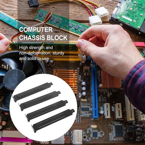 SOLUSTRE Pc Case فتحة غطاء هيكل الكمبيوتر كتلة 20 قطعة غطاء فتحة الكمبيوتر الخلفي الفولاذ المقاوم للصدأ توسيع لوحة فارغة ملحقات الكمبيوتر لقم الهيكل كتلة RGB حالة الكمبيوتر الكمبيوتر in Saudi Arabia