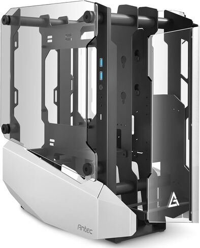 حافظة كمبيوتر Antec Striker مصنوعة من الألومنيوم والفولاذ ITX، حامل وحدة معالجة الرسومات الأمامية، دعم مروحة يصل إلى 4 × 120 مم، USB 3.1 Type-C جاهز وحامل PCI-E متضمن (Striker Mini) in Kuwait