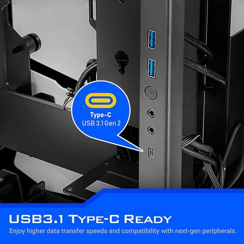 حافظة كمبيوتر Antec Striker مصنوعة من الألومنيوم والفولاذ ITX، حامل وحدة معالجة الرسومات الأمامية، دعم مروحة يصل إلى 4 × 120 مم، USB 3.1 Type-C جاهز وحامل PCI-E متضمن (Striker Mini) in Kuwait