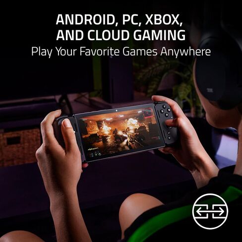 الكمبيوتر اللوحي Razer Edge WiFi Gaming Tablet: Snapdragon G3X Gen 1 - التحكم في فئة وحدة التحكم مع HyperSense Haptics - شاشة لمس AMOLED FHD+ مقاس 6.8 بوصة 144 هرتز - Android، الكمبيوتر الشخصي، Xbox، الألعاب السحابية - تطبيق Nexus المدعوم (متجدد) in Saudi Arabia