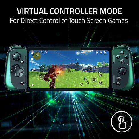 الكمبيوتر اللوحي Razer Edge WiFi Gaming Tablet: Snapdragon G3X Gen 1 - التحكم في فئة وحدة التحكم مع HyperSense Haptics - شاشة لمس AMOLED FHD+ مقاس 6.8 بوصة 144 هرتز - Android، الكمبيوتر الشخصي، Xbox، الألعاب السحابية - تطبيق Nexus المدعوم (متجدد) in Saudi Arabia