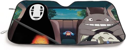 Gaoshan Anime Foldable Car Windshield Sun Shades Universal Fit 51.2/ inch X 27.5/ inchKeep Your Vehicle Cool, Uv Sun and Heat Reflector Car Truck SUV-S ZYZ-CTT1-sun-P-05 in Saudi Arabia