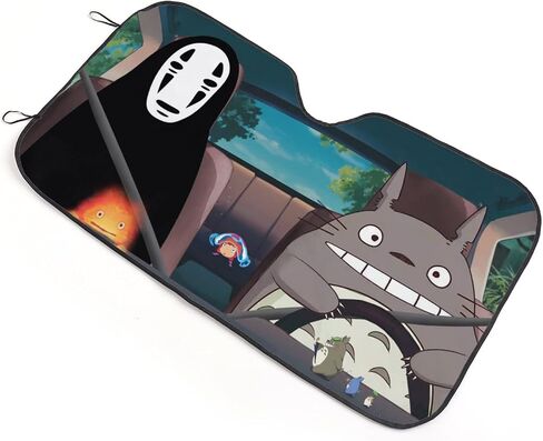 Gaoshan Anime Foldable Car Windshield Sun Shades Universal Fit 51.2/ inch X 27.5/ inchKeep Your Vehicle Cool, Uv Sun and Heat Reflector Car Truck SUV-S ZYZ-CTT1-sun-P-05 in Saudi Arabia