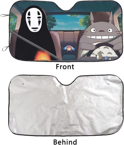 Gaoshan Anime Foldable Car Windshield Sun Shades Universal Fit 51.2/ inch X 27.5/ inchKeep Your Vehicle Cool, Uv Sun and Heat Reflector Car Truck SUV-S ZYZ-CTT1-sun-P-05 in Saudi Arabia