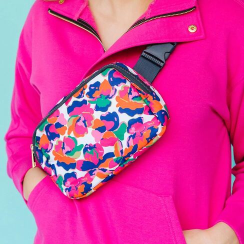 Mary Square 48153 Birds of A Feather Pink 9.25 x 7 Polyester Crossbody Fannie Waist Pack in Saudi Arabia