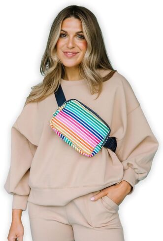 Mary Square 48153 Birds of A Feather Pink 9.25 x 7 Polyester Crossbody Fannie Waist Pack in Saudi Arabia