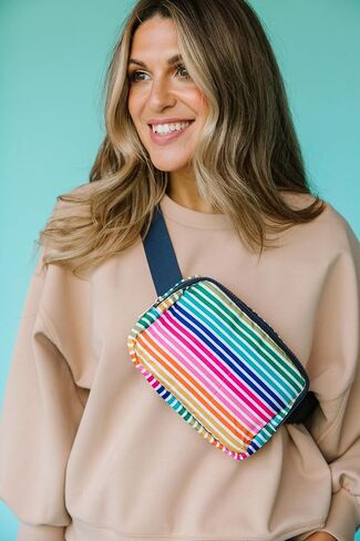 Mary Square 48153 Birds of A Feather Pink 9.25 x 7 Polyester Crossbody Fannie Waist Pack in Saudi Arabia