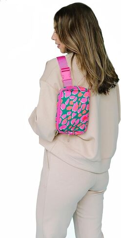 Mary Square 48153 Birds of A Feather Pink 9.25 x 7 Polyester Crossbody Fannie Waist Pack in Saudi Arabia