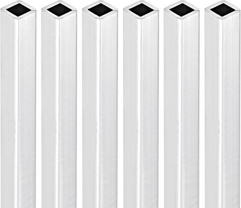 6mmx6mmx1mmx200mm (Width x Wall Thickness x Length) Square Tube - 6Pack - Good for Industrial Housing Construction - 6063 Aluminum Square Tubing in Saudi Arabia