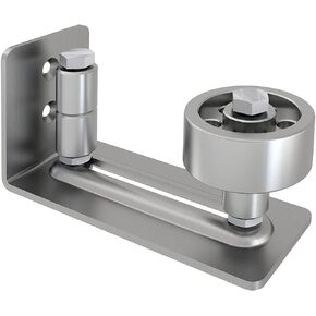 JUBEST Sliding Door Hardware Stainless Steel Barn Door Floor Guide Flush Mount Stay Roller Wall Mount 8 in 1 Floor Guide Bottom Adjustable Roller