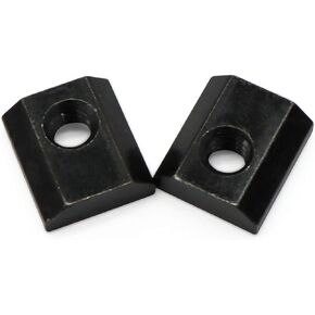 Slide in Economy T-Nut for T Slot Track, Applicable for 15 Series or 1.5'' Base Aluminum Extrusion, 20 Pieces (Black, 5/16"-18)
