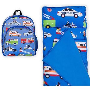 حقيبة ظهر Wildkin مقاس 12 بوصة مع بساط قيلولة من الألياف الدقيقة (الأبطال) in Kuwait