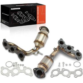 A-Premium 2-PC Exhaust Manifold Catalytic Converter Kit Direct-Fit Compatible with Toyota Highlander 2004-2007, Sienna 2004-2006 & Lexus RX330 2004-2006, 3.3L, EPA Compliant