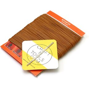 Amber Glow 1.0mm RITZA 25 Tiger Thread for Leather Craft | Waxed Tiger Thread | Ritza 25 Thread | Waxed Polyester | Saddlers Thread