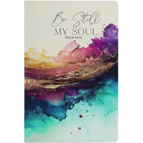 Kerusso Be Still My Soul Psalm 46:10, Multicolor 8 x 5.5 Inches Paper/Hardboard Women's Notebook Journal