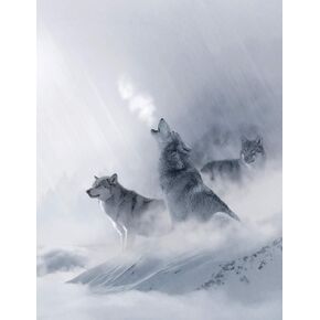 White Wolf Composition Notebook, Wide Ruled: Lined Student Exercise Book (Wolves)