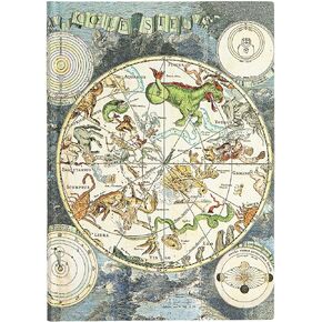 Paperblanks | Celestial Planisphere | Early Cartography | Softcover Flexi | Midi | Lined | 176 Pg | 100 GSM