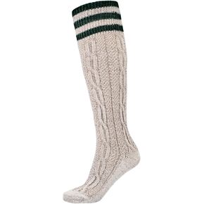 Mens Bavarian Oktoberfest Causal Lederhosen Socks Pairs White & Brown Mix