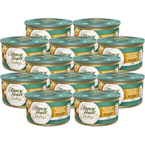 Purina Fancy Feast Medleys Wet Gourmet Cat Food, White Meat Chicken Florentine with Cheese & Garden Greens Pate, for Adult Cats, 3 Ounce (Pack of 12)