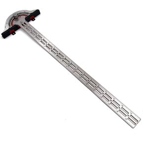 HTTMT- 8" Woodworker Edge Ruler 0-70°Adjustable Protractor Angle Finder Two Arm Carpentry Ruler Measure Layout Tool [P/N: ET-TOOL041-10-RAW]…