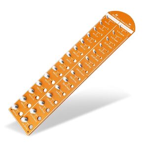 Nut and Bolt Thread Checker, Thread Gauge, Bolt and Nut Identifier Gauge,Identibolt 14 Inch & 14 Metric, Checking Sizes for Nut Bolt