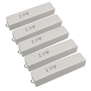 5pcs 4 ohm 4RΩJ 10 watt Axial Ceramic Cement Power Resistor 10W