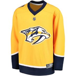 Fanatics Youth Nashville Predators Home Replica Jersey NHL Licensed Hockey Jersey Size S/M Ages 8-12 Years Yellow