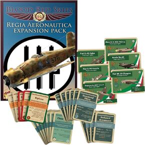 Wargames Delivered Blood Red Skies - Regia Aeronautica Expansion Pack with a Digital Supplement, Dominate The Skies with This Table Top War Game with Plastic Model Airplane Kit by Warlord Games