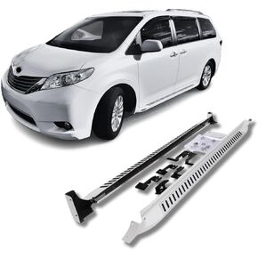 Side Steps Fit for Toyota Sienna 2011-2020 (XL30) Running Board Nerf Bar(Pearl White)
