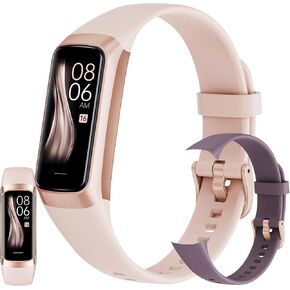 ساعة ذكية لتتبع اللياقة البدنية مع مراقب معدل ضربات القلب، عداد الخطوات، مراقب النوم، تتبع السعرات الحرارية، متتبع نشاط AMOLED 3ATM مقاس 1.1 بوصة، متتبع خطوات مقاوم للماء لهواتف Android iPhone والنساء والرجال in Kuwait