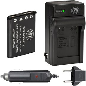 BM Premium LB-012 Battery and Battery Charger for Kodak KLIC-7006, PIXPRO FZ55, FZ55-BK, FZ53 Cameras