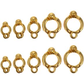 POPETPOP Bird Foot Rings Metal- Parrot Leg Bands Outdoor Fly Training Activity Opening Clip on Accessories for Small Medium Large Birds Training 10pcs