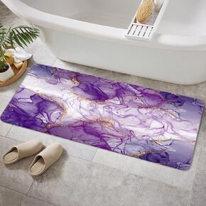 Beach Bathroom Rugs, Coral Ocean Themed Bath Mats for Bathroom, Bathroom Mats Rugs, Tropical Starfish Seahorse Conch Bath Rugs 16X48in