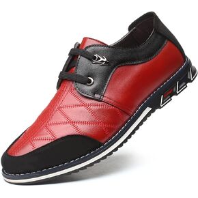 Mens Oxfords Shoes Casual Leather Lace-up Leisure Business Dress Sneakers Fashion Comfortable