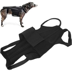 Dog Back Bracer Polyester Strong Rigidity Flexible Back Support IVDD Relief Back Pain Relief Illness Injury Support Dog Vest Back Supporting Vest for Walking Dachshund Back Pain Relief(S)