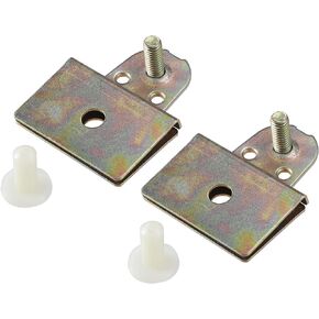 2 Pcs Window Door Glass Channel Retainer Clip, 2.13"x1.69"x0.31" Glass Regulator Holder Sash Clip Universal for Car Truck Durable Plastic Bronze Tone