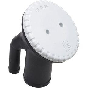 Perko 0542DPGWHT Polymer Vented Fill with Angled Neck for 1-1/2" Hose - Gas-Marked White Polymer Cap