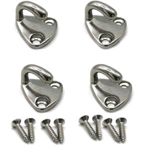 Spring Fender Snap Hook Stainless Steel 316 Marine Grade Fending Hook Boat Ship Hardware 27mm Length, Pack of 4